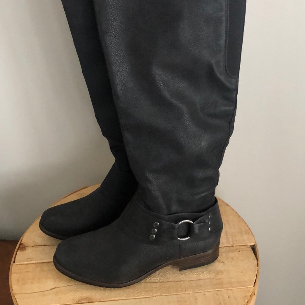Madeline brand black riding boots size 7